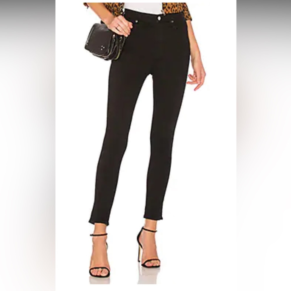 Agolde Roxanne Super High Rise Skinny in Jet